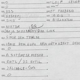 Eastern questionnaire, answ...
