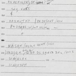 Eastern questionnaire, answ...