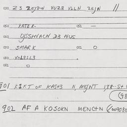 Eastern questionnaire, answ...