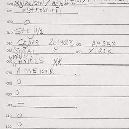 Eastern questionnaire, answ...