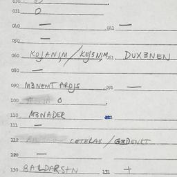 Eastern questionnaire, answ...
