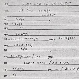 Eastern questionnaire, answ...