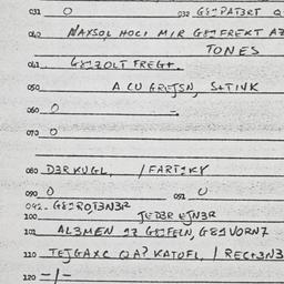 Eastern questionnaire, answ...