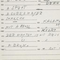 Eastern questionnaire, answ...