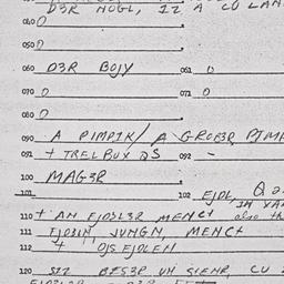 Eastern questionnaire, answ...
