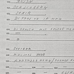Eastern questionnaire, answ...