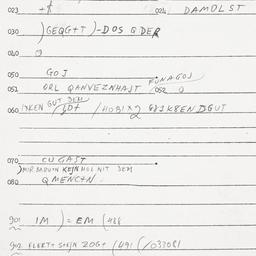 Eastern questionnaire, answ...