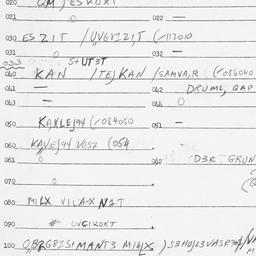 Eastern questionnaire, answ...