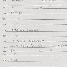 Eastern questionnaire, answ...