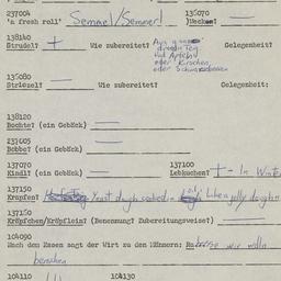 Western questionnaire, answ...
