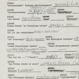 Western questionnaire, answ...