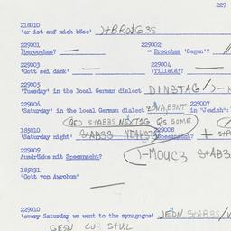 Western questionnaire, answ...