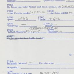 Western questionnaire, answ...