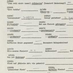 Western questionnaire, answ...
