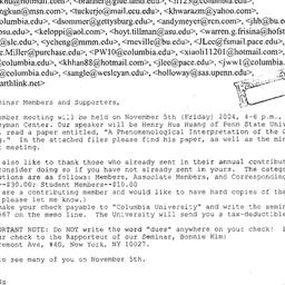 Announcements, 2004-11-05. ...