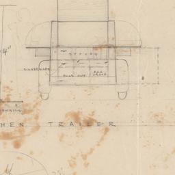 Kitchen trailer plan, eleva...