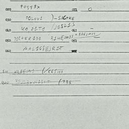 Eastern questionnaire, answ...