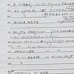 Eastern questionnaire, answ...
