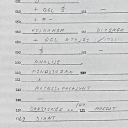 Eastern questionnaire, answ...