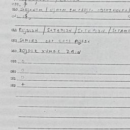 Eastern questionnaire, answ...