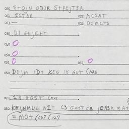 Eastern questionnaire, answ...