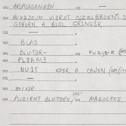 Eastern questionnaire, answ...