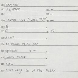 Eastern questionnaire, answ...
