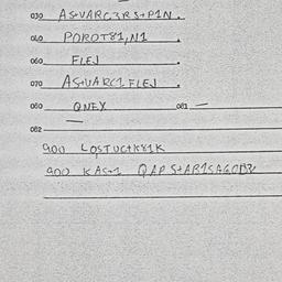 Eastern questionnaire, answ...