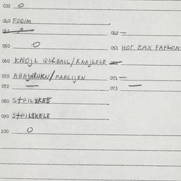 Eastern questionnaire, answ...