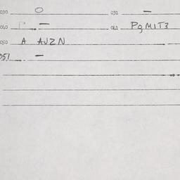Eastern questionnaire, answ...