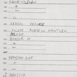 Eastern questionnaire, answ...