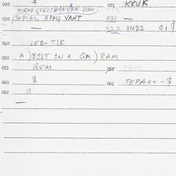 Eastern questionnaire, answ...