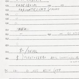 Eastern questionnaire, answ...