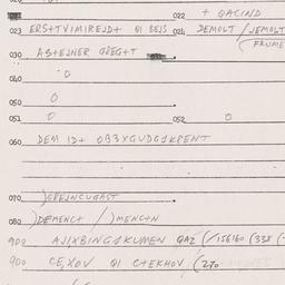 Eastern questionnaire, answ...