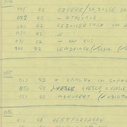 Eastern questionnaire, answ...