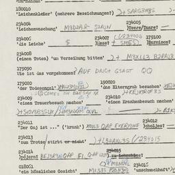 Western questionnaire, answ...
