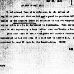 Memorandum from Charles Dol...
