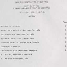 Meeting of the Finance and ...