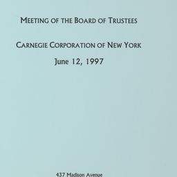 Meeting of the Board of Tru...