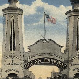 Entrance to Ocean Parkway, ...
