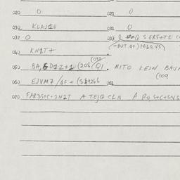 Eastern questionnaire, answ...