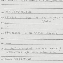 Eastern questionnaire, answ...