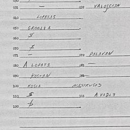 Eastern questionnaire, answ...