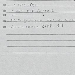 Eastern questionnaire, answ...