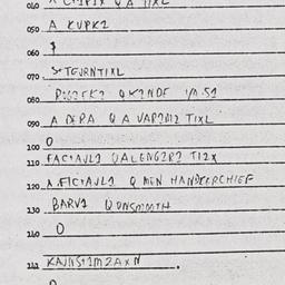 Eastern questionnaire, answ...