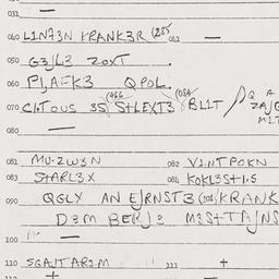Eastern questionnaire, answ...