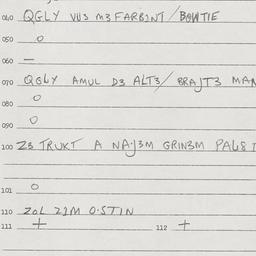 Eastern questionnaire, answ...