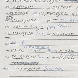 Eastern questionnaire, answ...