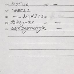 Eastern questionnaire, answ...