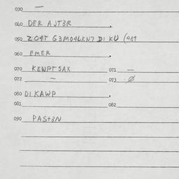 Eastern questionnaire, answ...